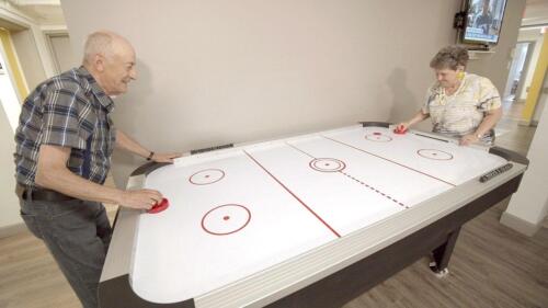 Jeu de air hockey